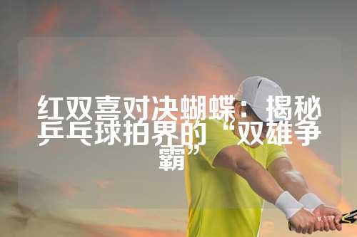 红双喜对决蝴蝶：揭秘乒乓球拍界的“双雄争霸”