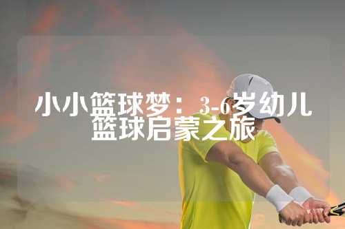 小小篮球梦：3-6岁幼儿篮球启蒙之旅