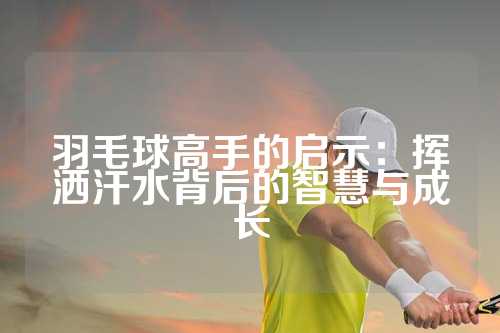 羽毛球高手的启示：挥洒汗水背后的智慧与成长