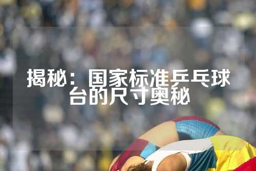 揭秘：国家标准乒乓球台的尺寸奥秘