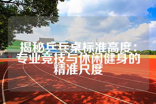 揭秘乒乓桌标准高度：专业竞技与休闲健身的精准尺度