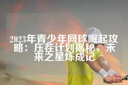 2023年青少年网球崛起攻略：压茬计划揭秘，未来之星炼成记